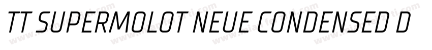 TT SUPERMOLOT NEUE CONDENSED DEMIBO字体转换